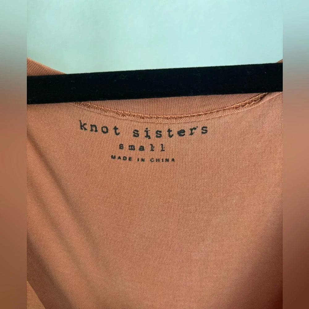 Sleeveless Rust T-Shirt Dress - Picture 5 of 11